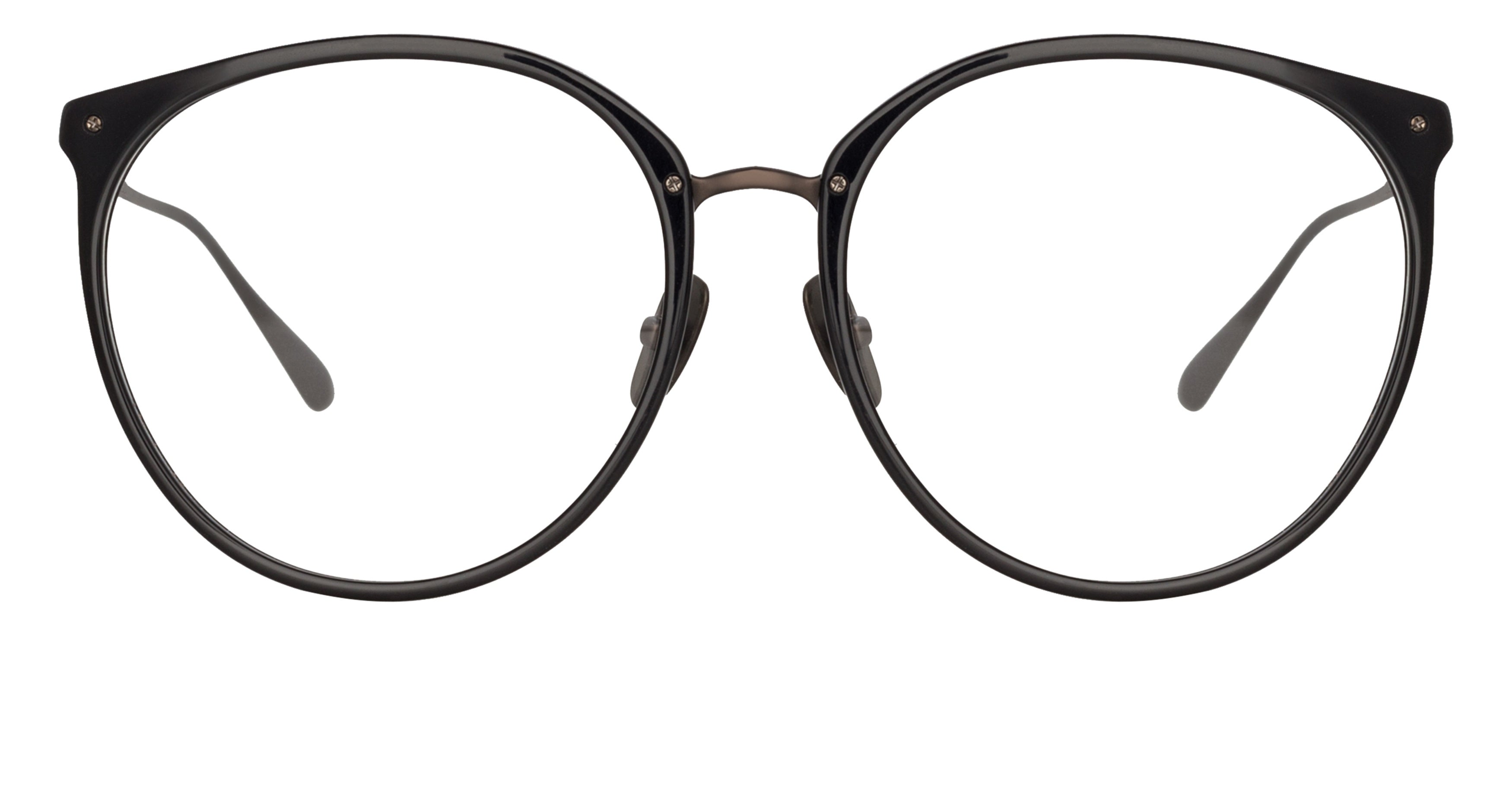 Lfl Rounded Acetate Eyeglasses with Streamlined Temples