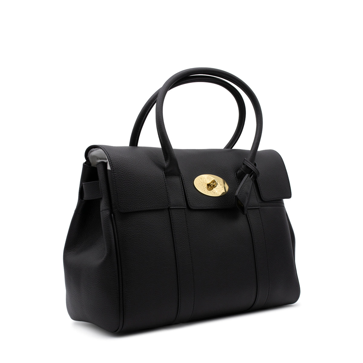 Black Leather Bayswater Bag