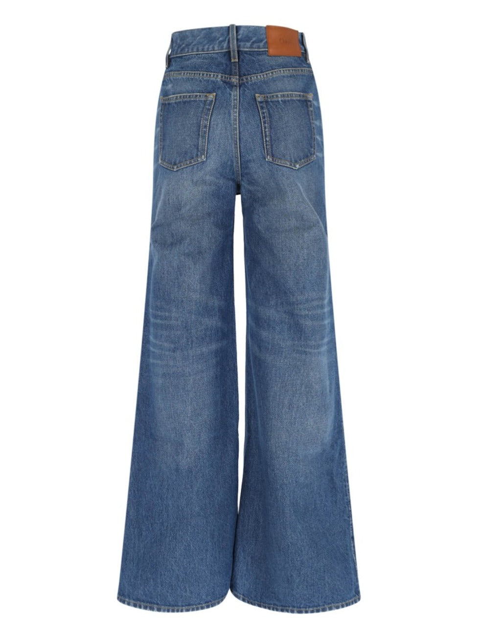 Wide-Leg Denim Palazzo Jeans