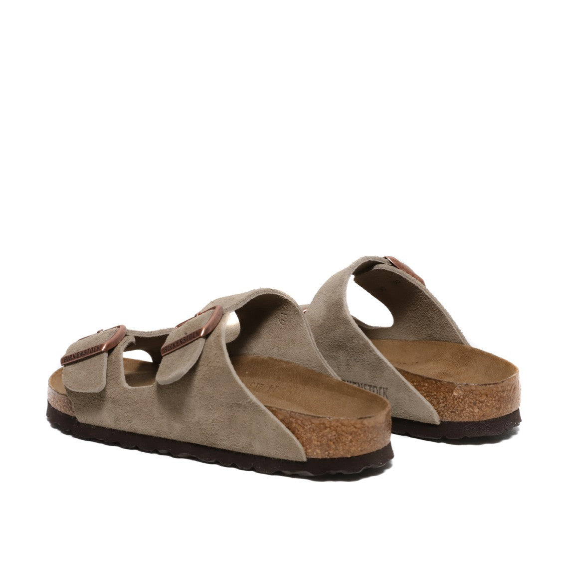 Arizona Sandal With Adjustable Straps In Suede Sand