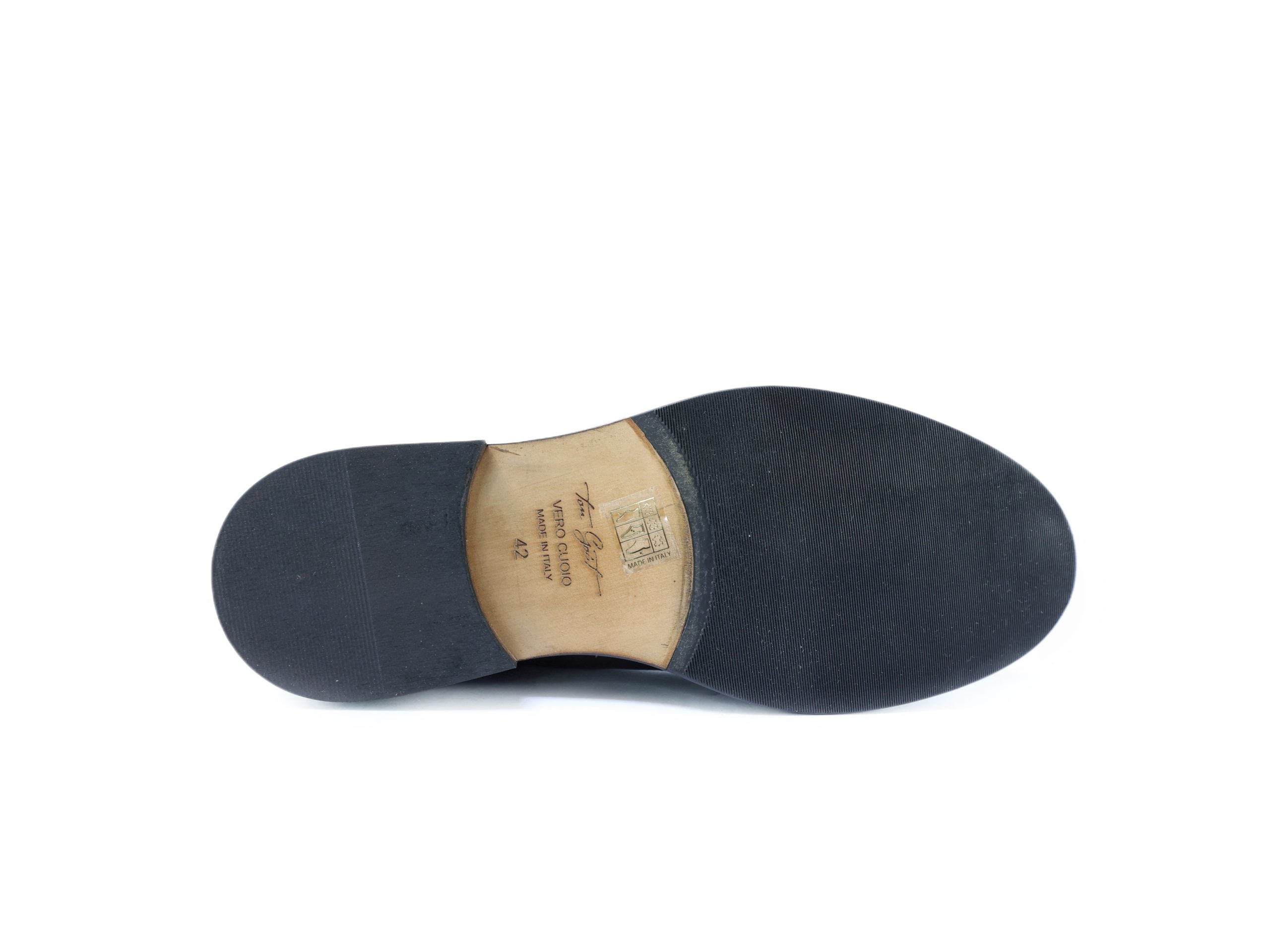 Buffalo Leather Loafers with Stitched Apron Front