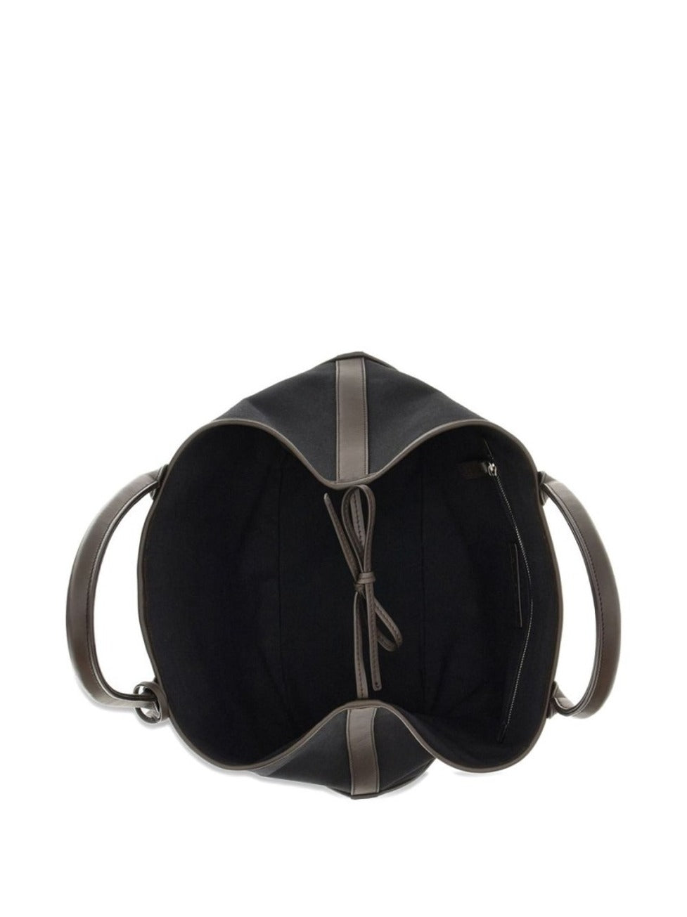 Structured Hogan Shopper Bag With Calfskin Accents