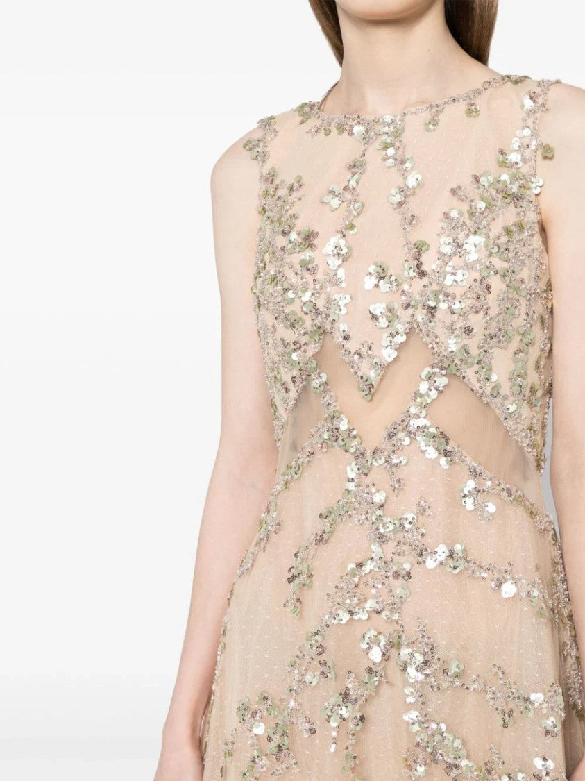Tulle Dress With Beading