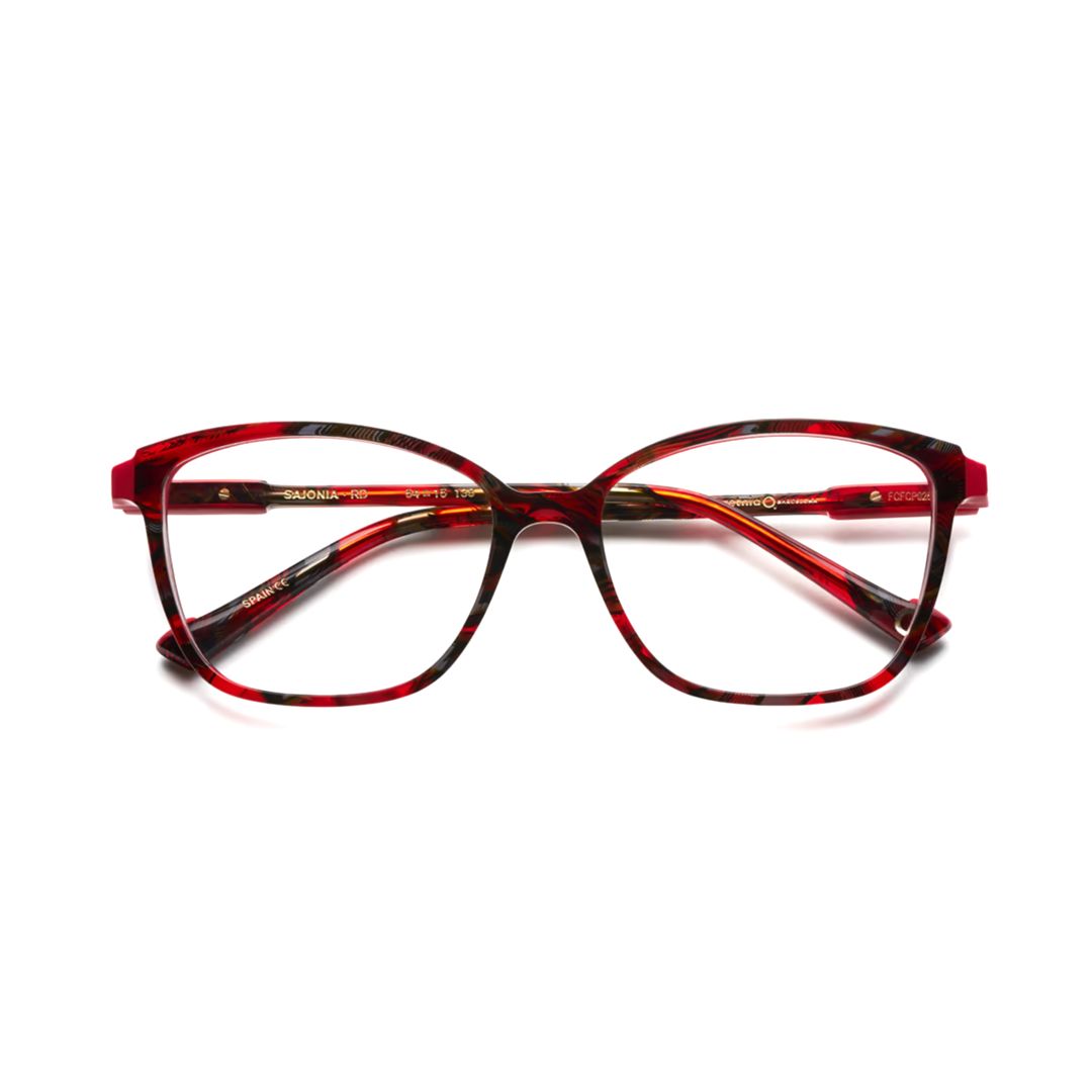 Sajonia Oversized Square Tortoiseshell Eyeglasses with Bold Accents