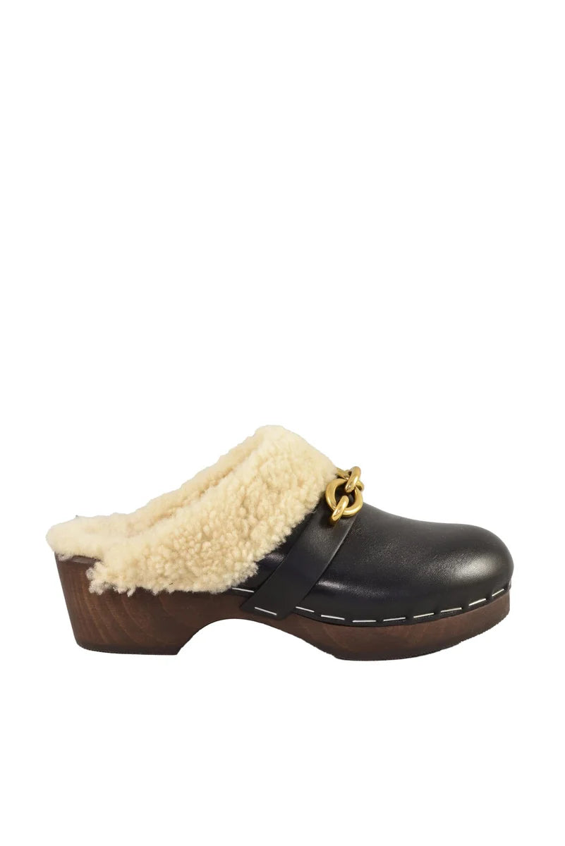 Leather Mules - Black