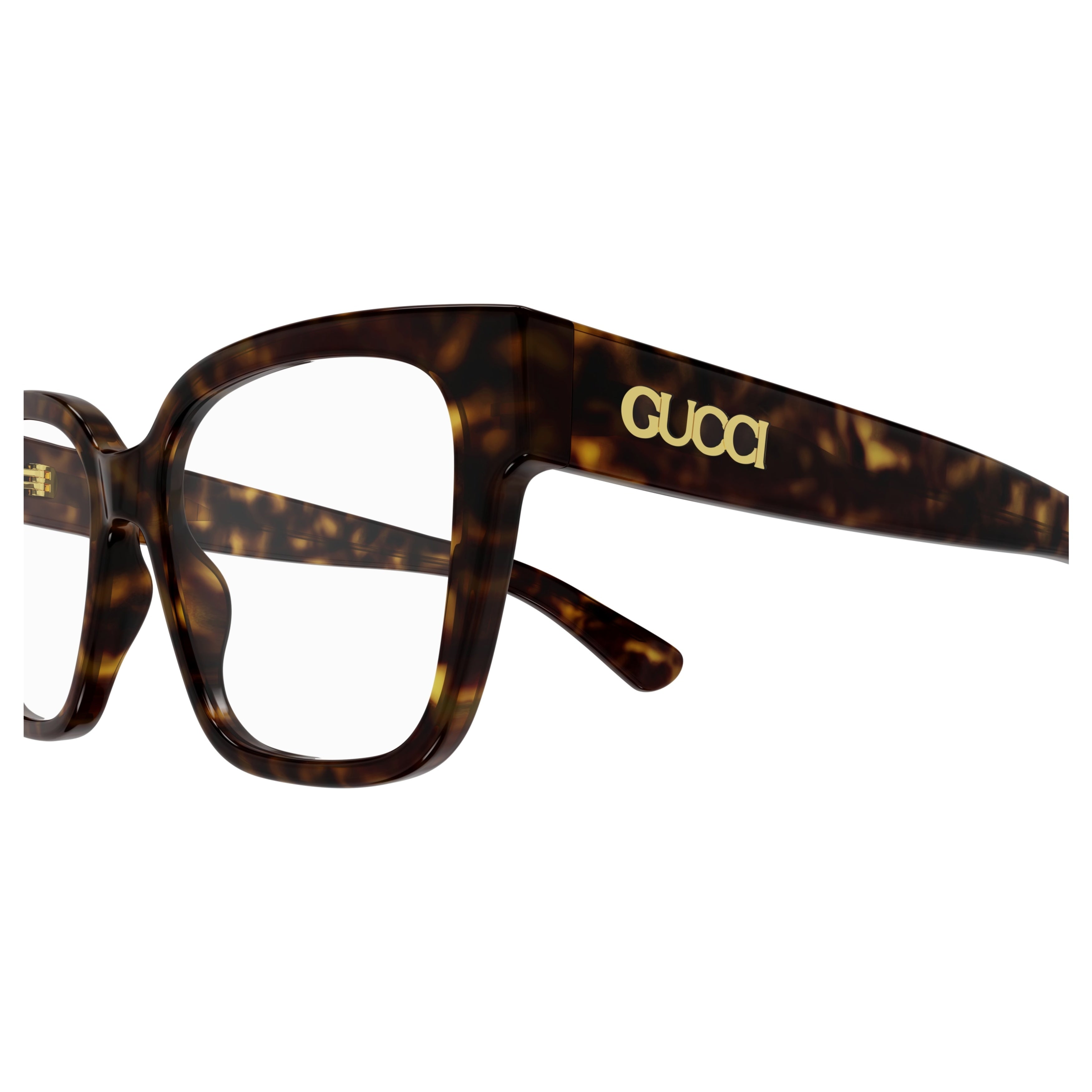 Gg1791o Oversized Tortoiseshell Square Frame Eyeglasses