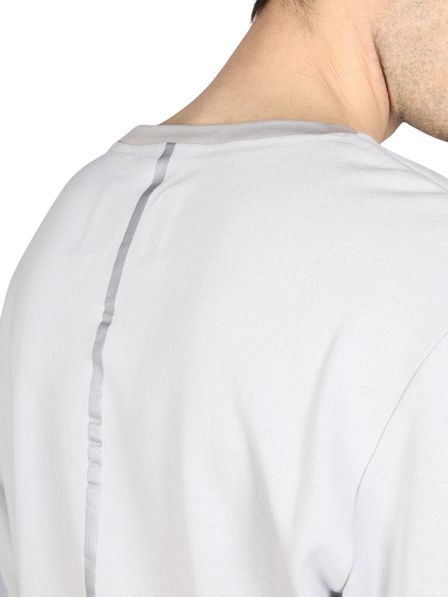 Minimalist Crewneck Sweatshirt With Contrasting Band