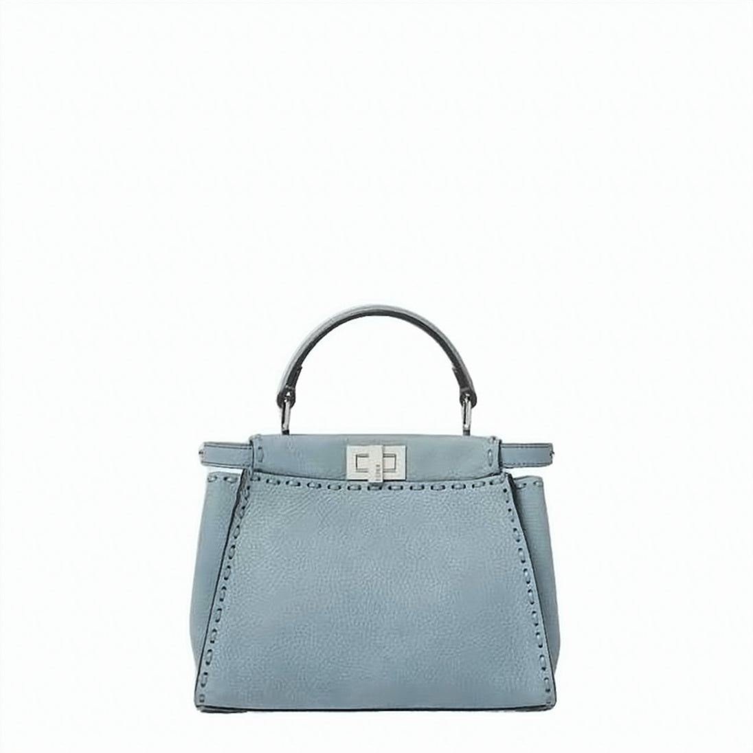 Trapezoidal Blue Crossbody Bag