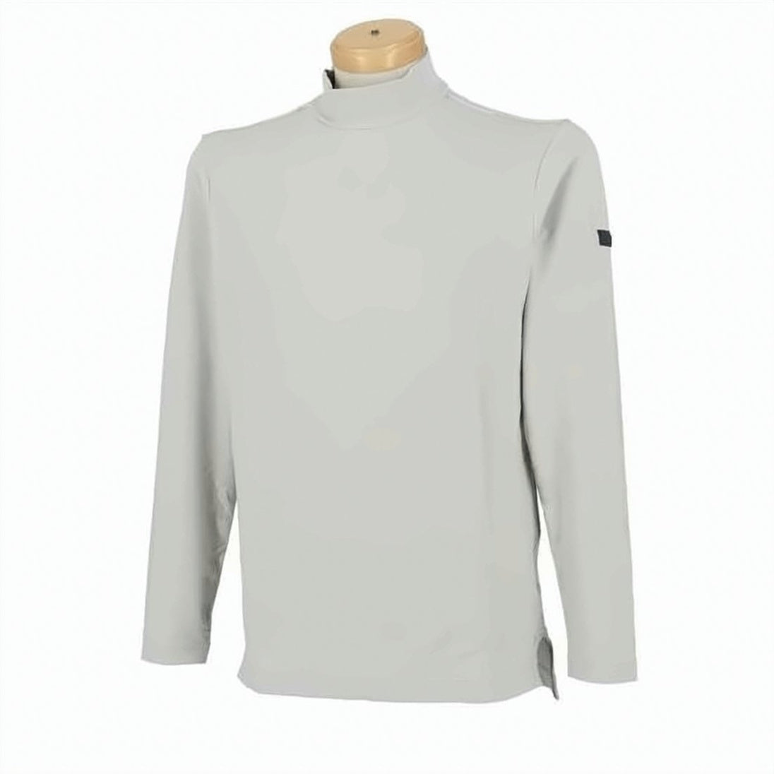 Minimalist Long-Sleeve T-Shirt with High Neckline