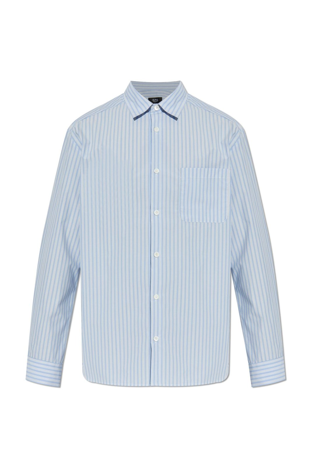 Long-Sleeve Vertical Striped Shirt