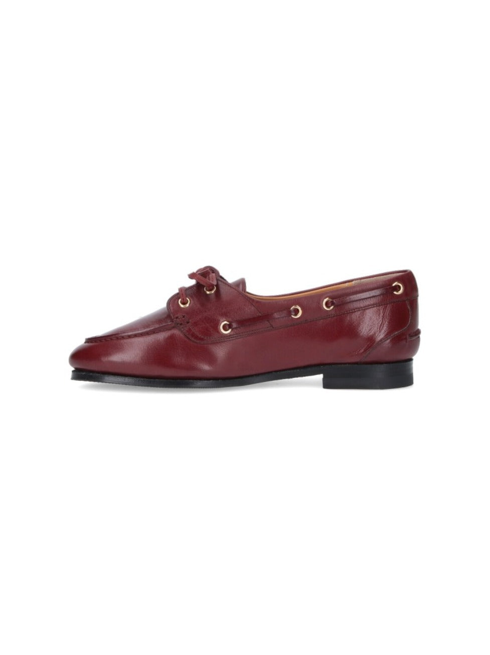Buffalo Leather Slip-On Moccasins With Tonal Logo Detail