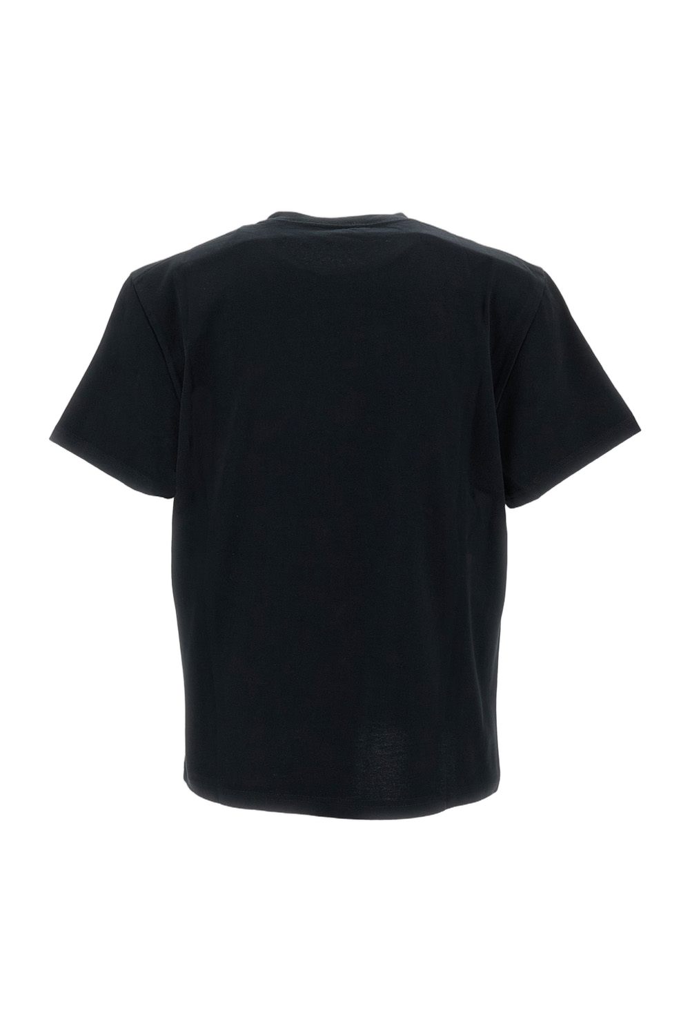 Cotton Crew-Neck T-Shirt With Subtle Tonal Logo