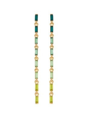 Crystal Baguette Strand Earrin