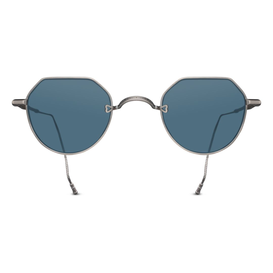M3132 Octagonal Frame Sunglasses with Textured Metal Arms