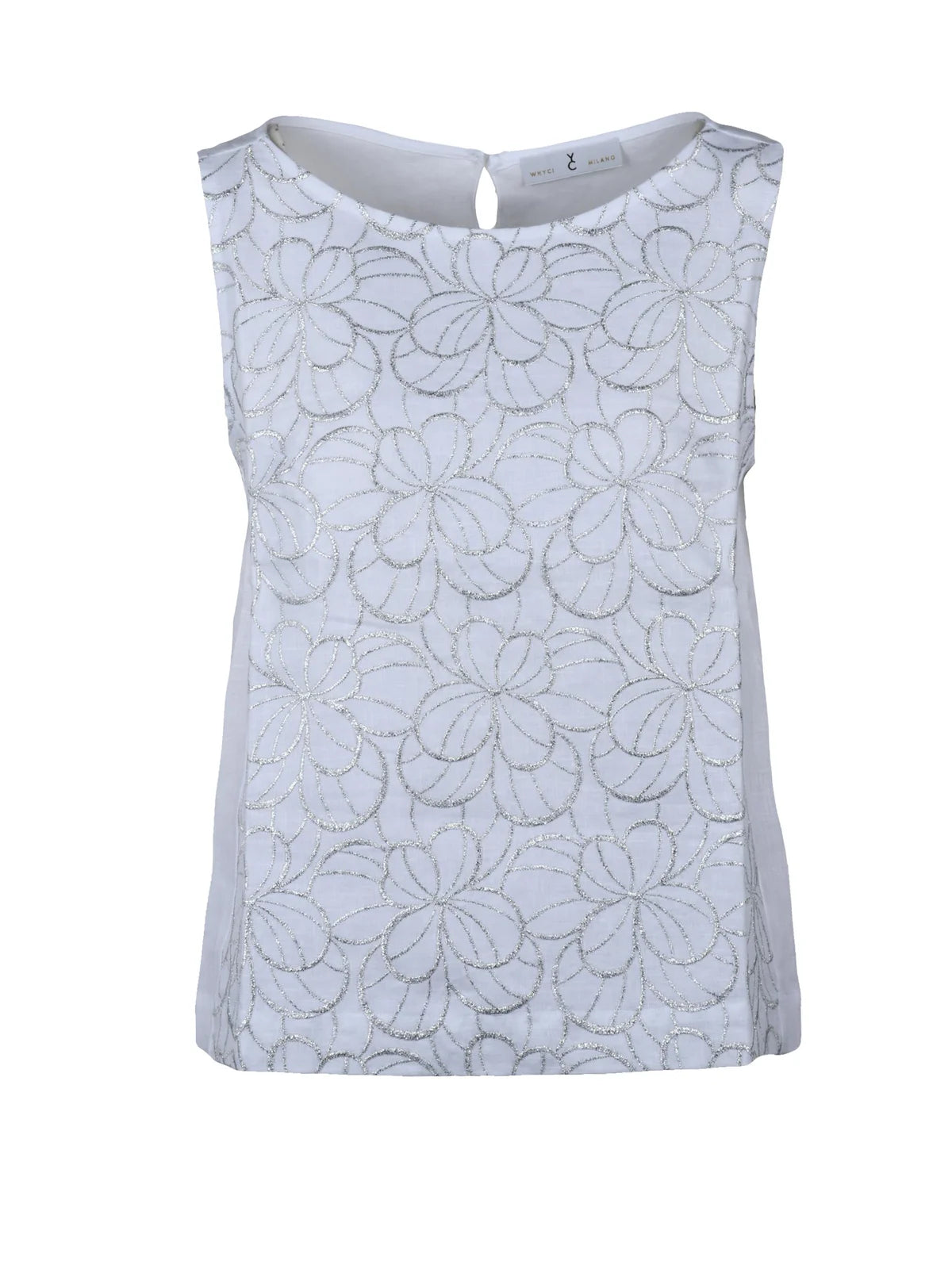 Indigo Linen Top
