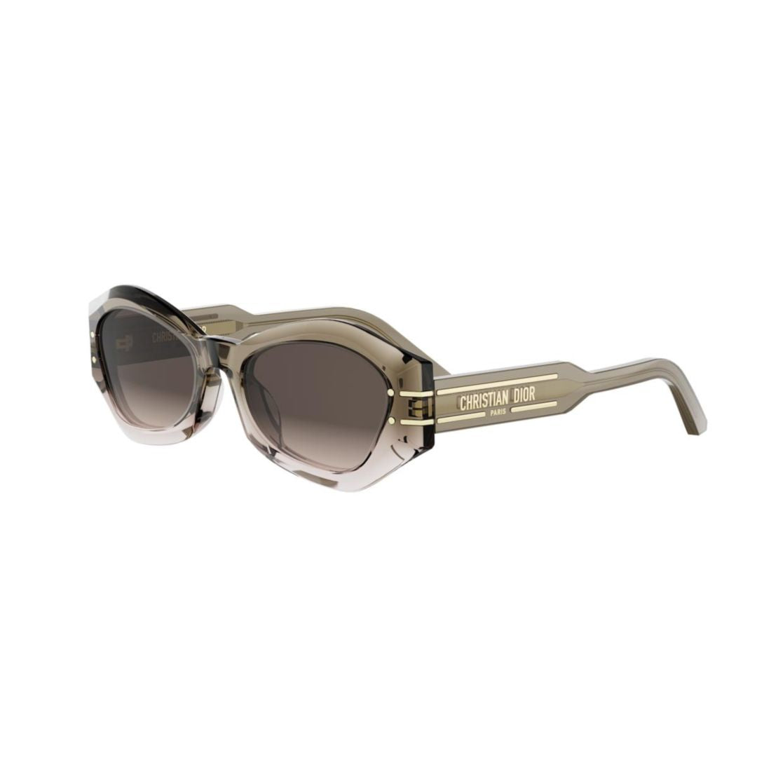 Oversized Geometric Cat-Eye Sunglasses With Angular Temples