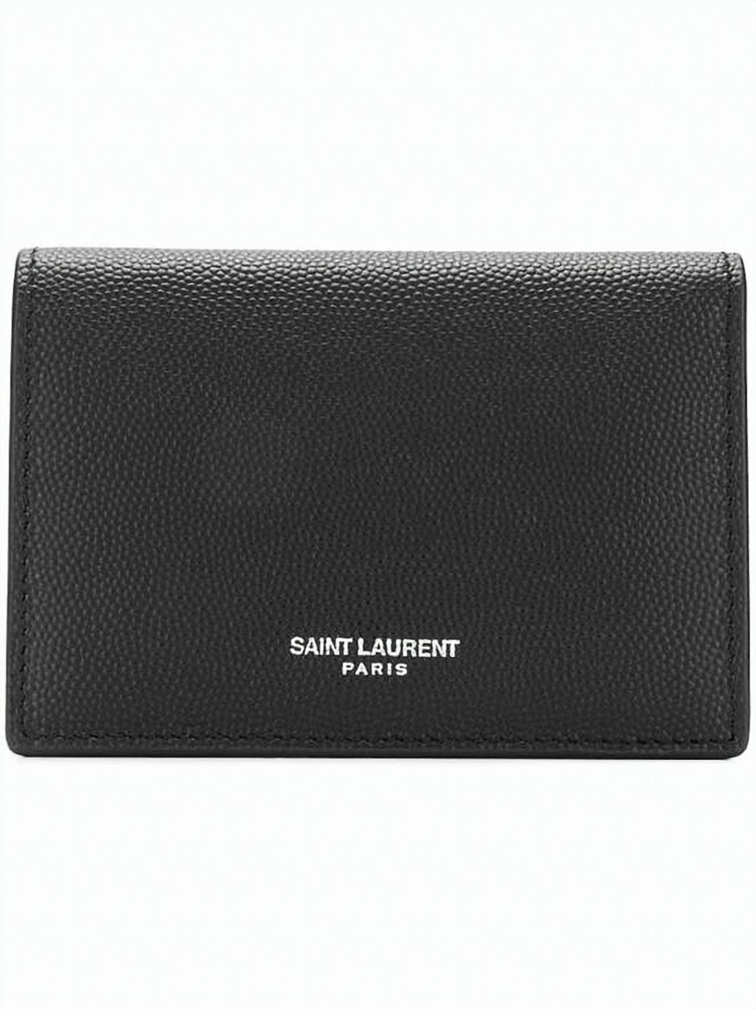 Textured Calf Leather Cardholder with Snap Closure