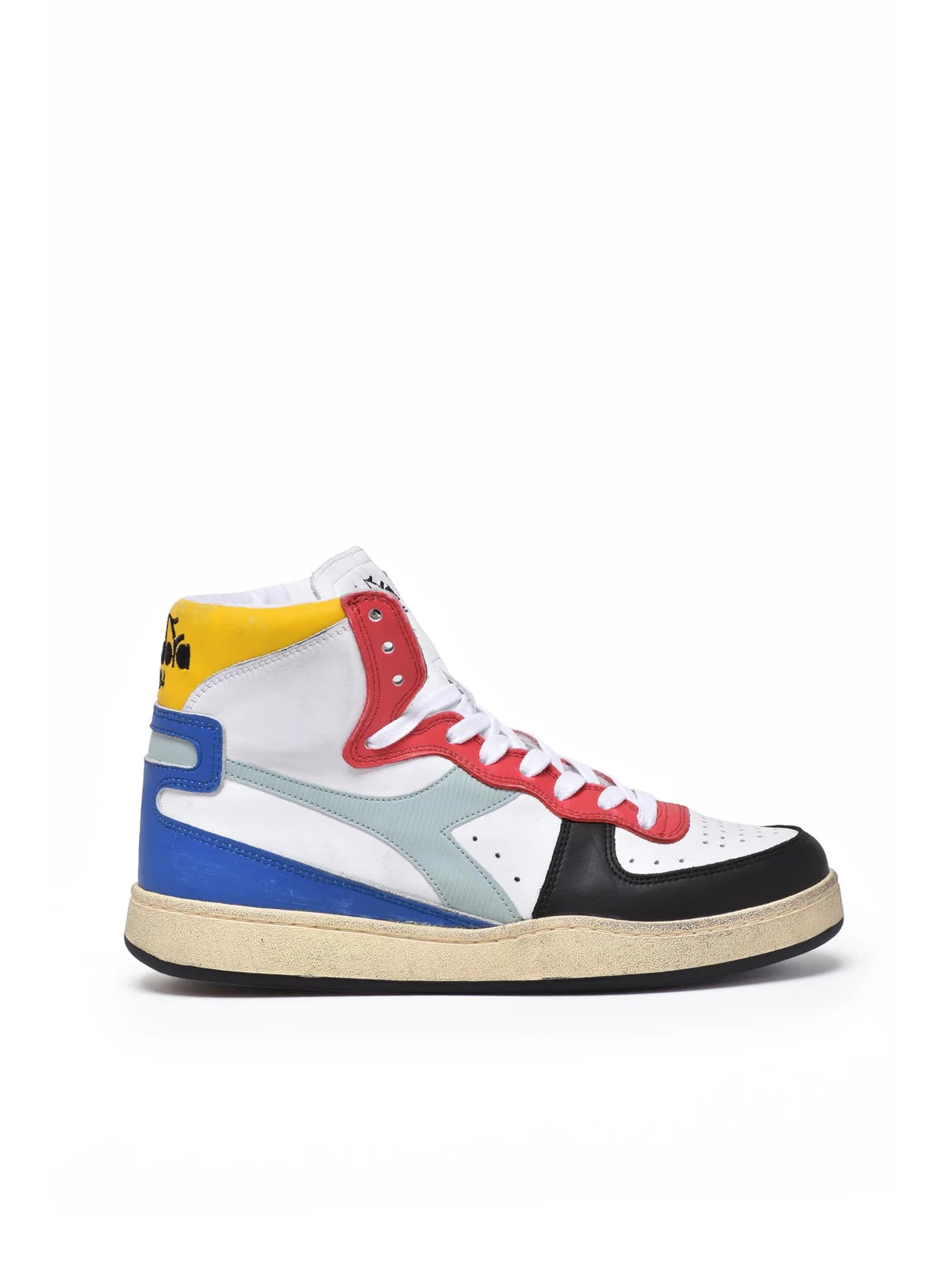 Multicolor Leather Basket Sneakers