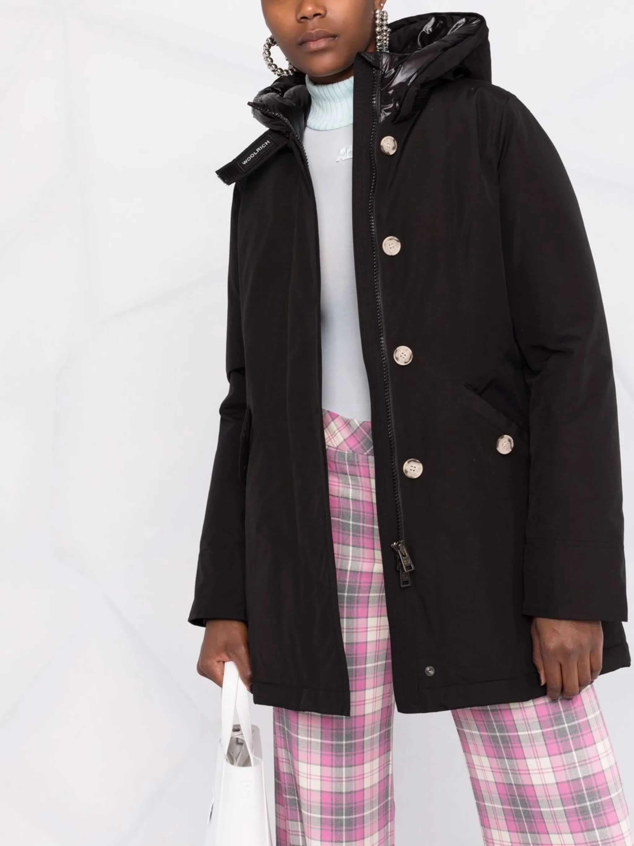 Black Arctic Slim-Fit Down Parka