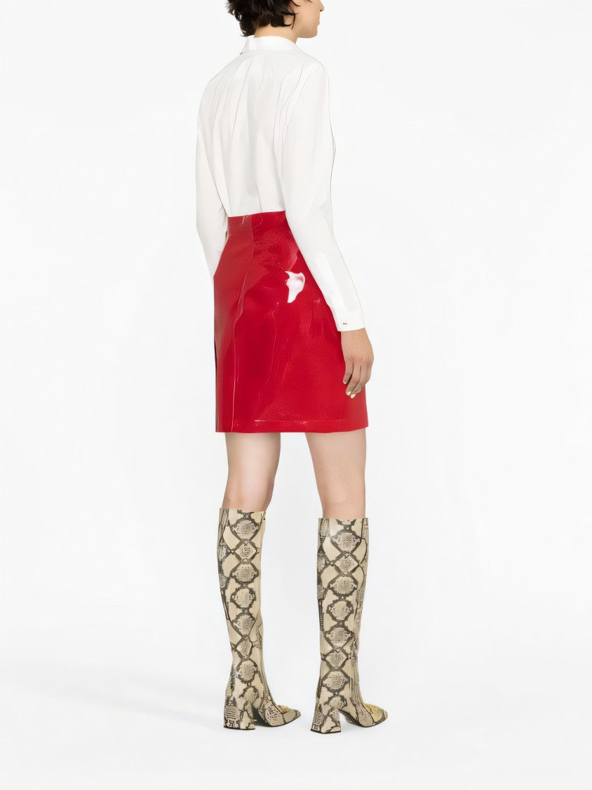 White Tailored Shirt with Pointed Collar