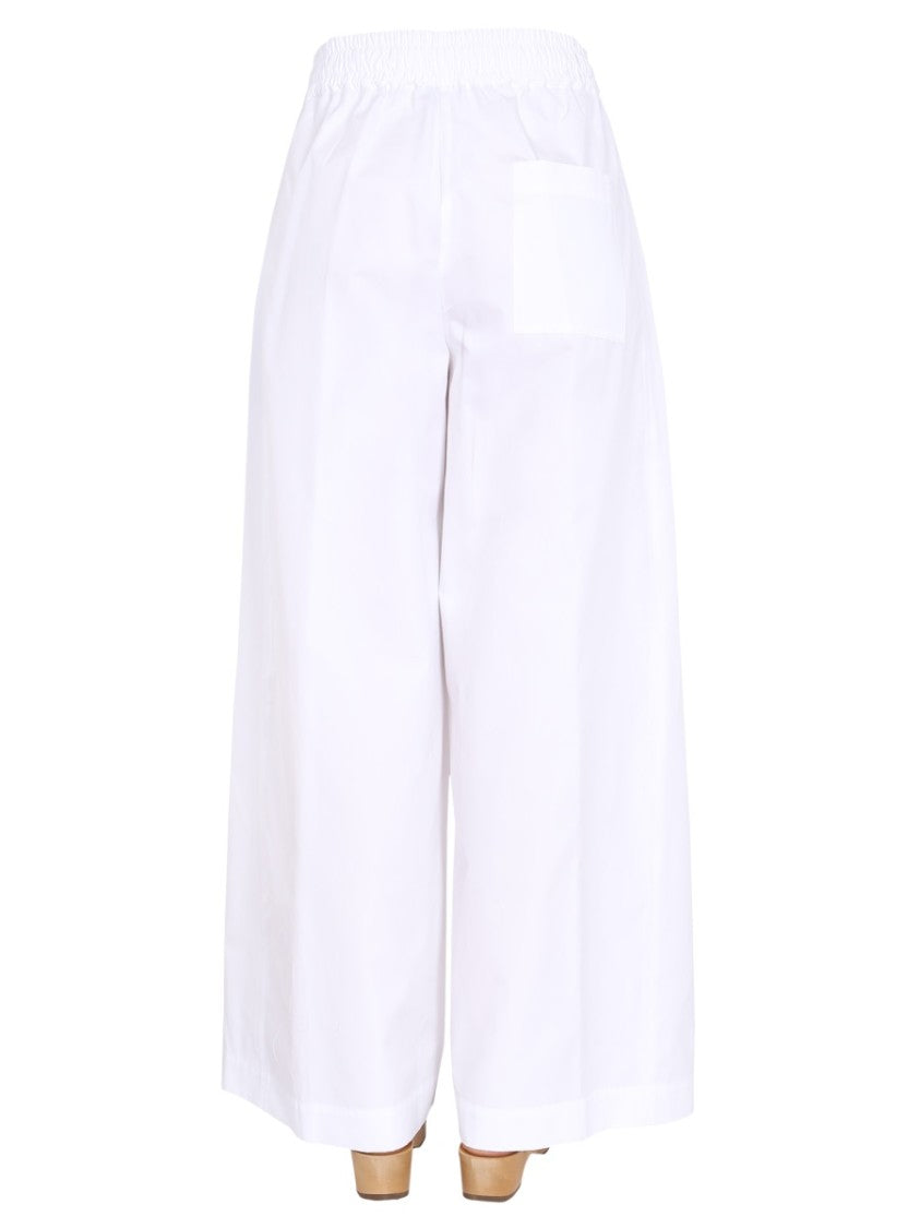 Relaxed Fit Wide-Leg Trousers