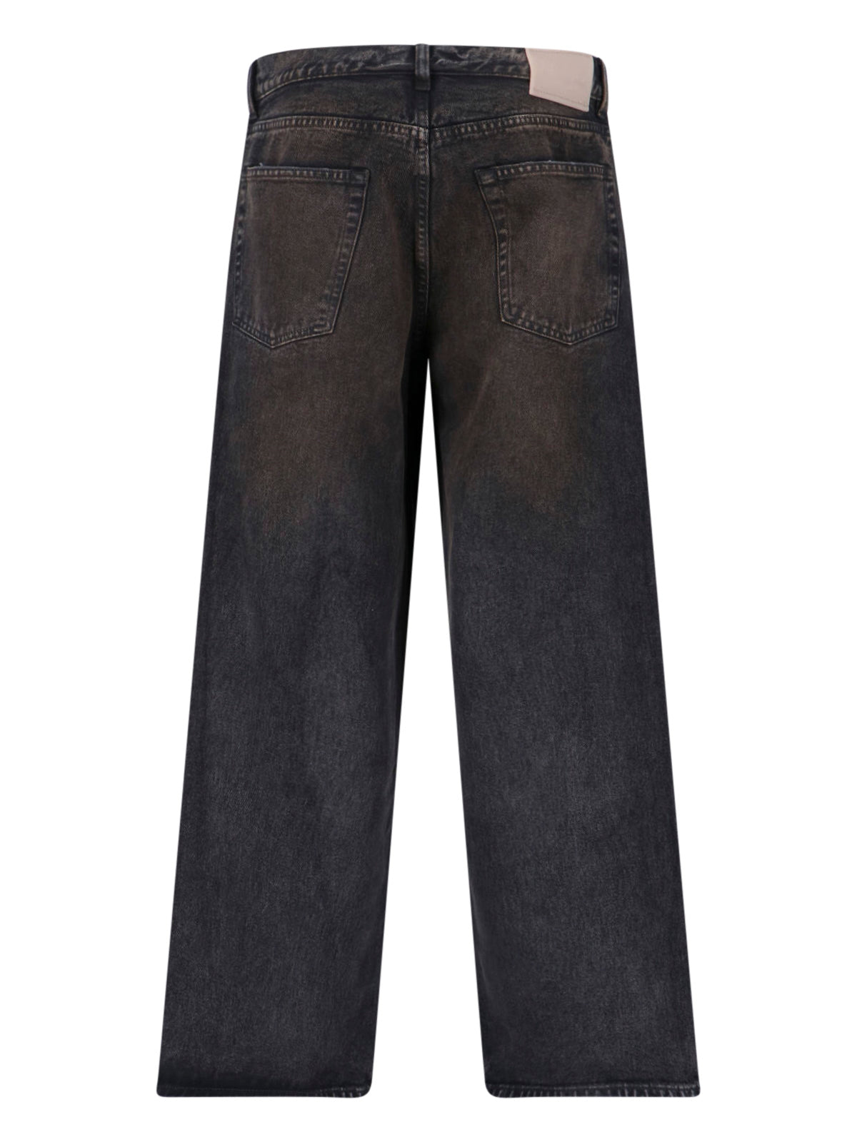 Straight-Leg Jeans With Medium Wash