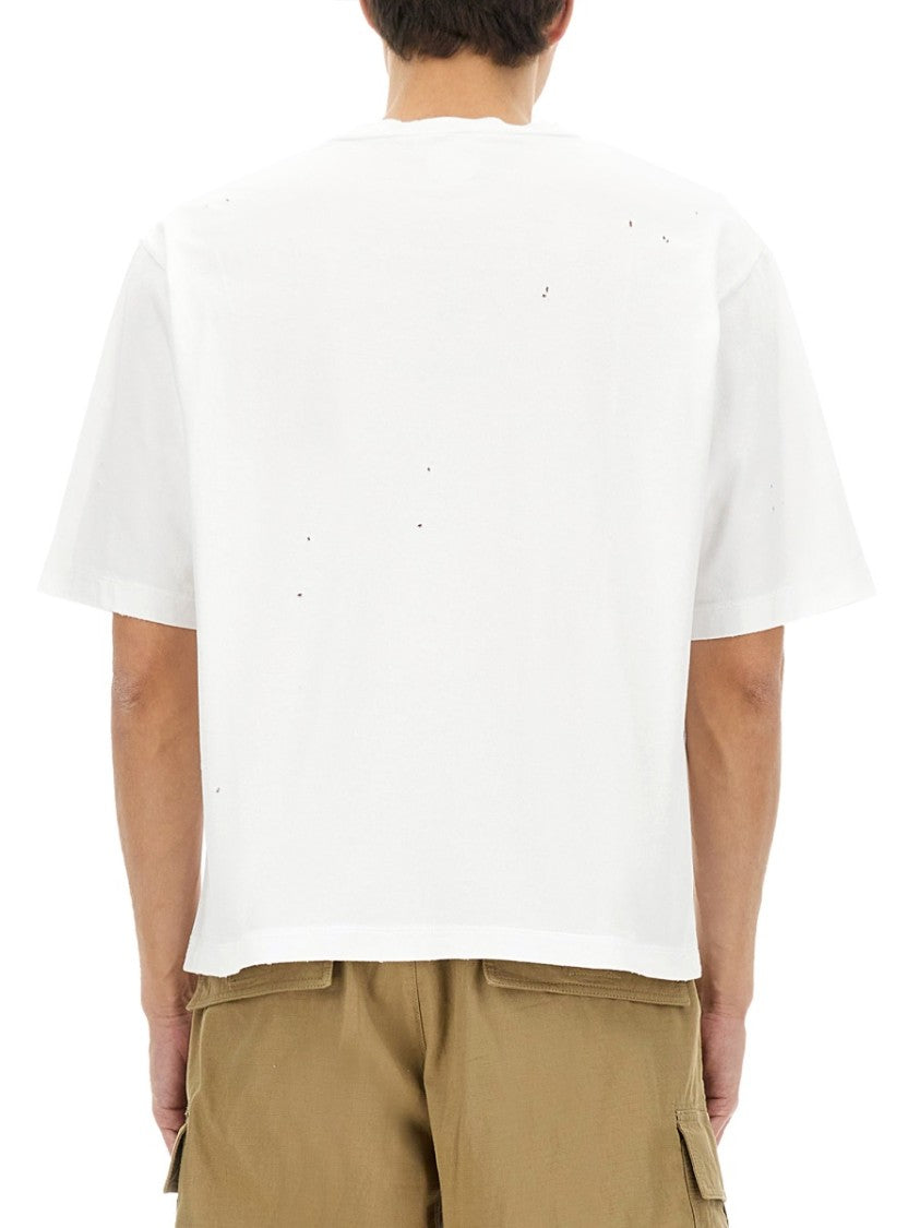 Relaxed Fit White Graphic T-Shirt