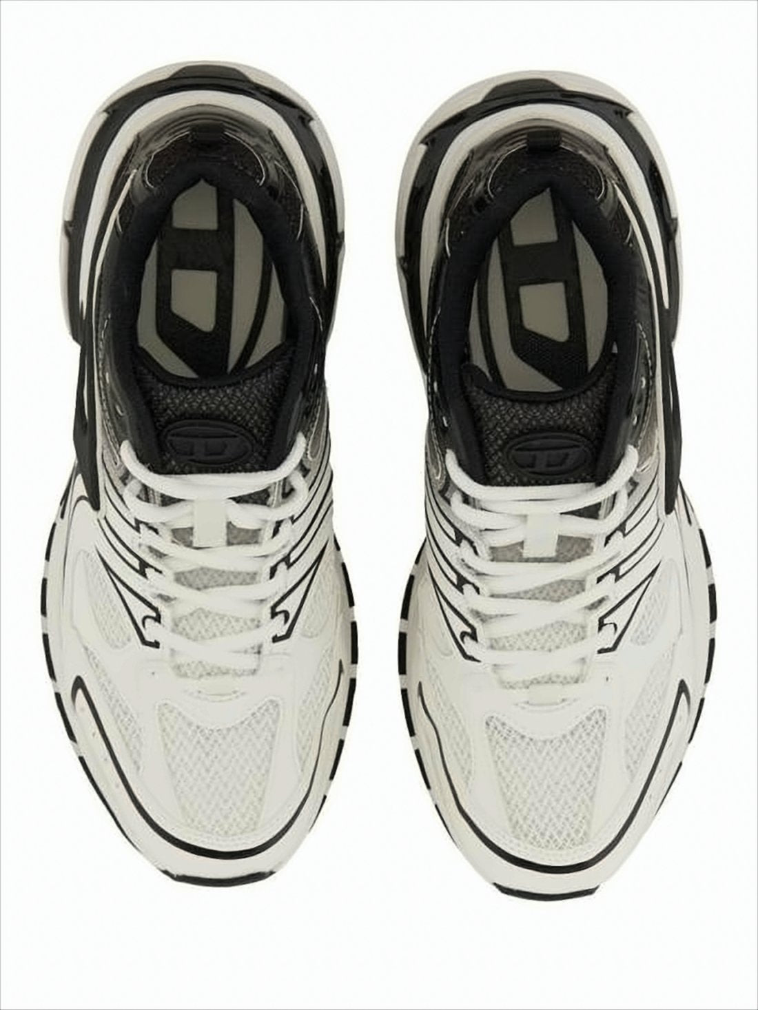 Dynamic Black and White Sneakers