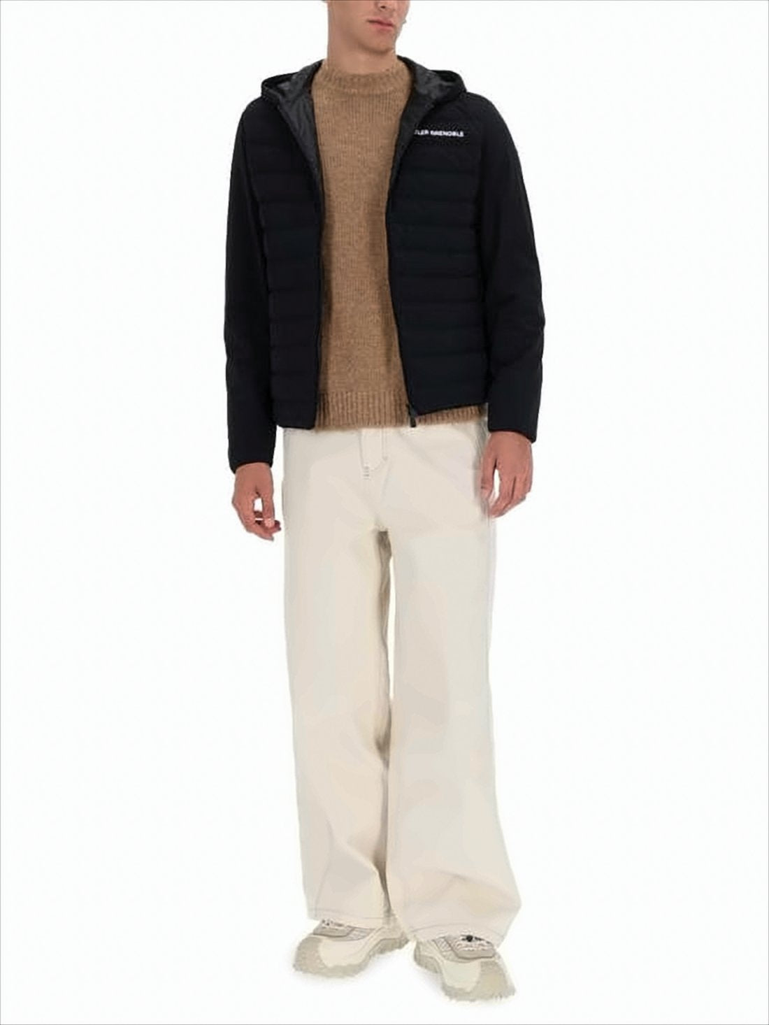 Matte Finish Padded Jacket with Hood