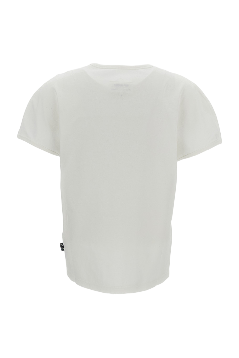 Cotton Short-Sleeve T-Shirt with Embossed Detail