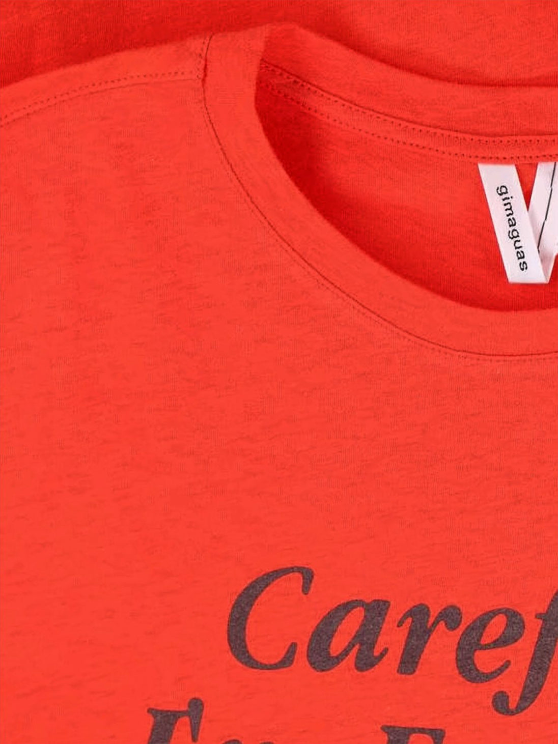 Short-Sleeved Crew Neck T-Shirt with Bold Graphic