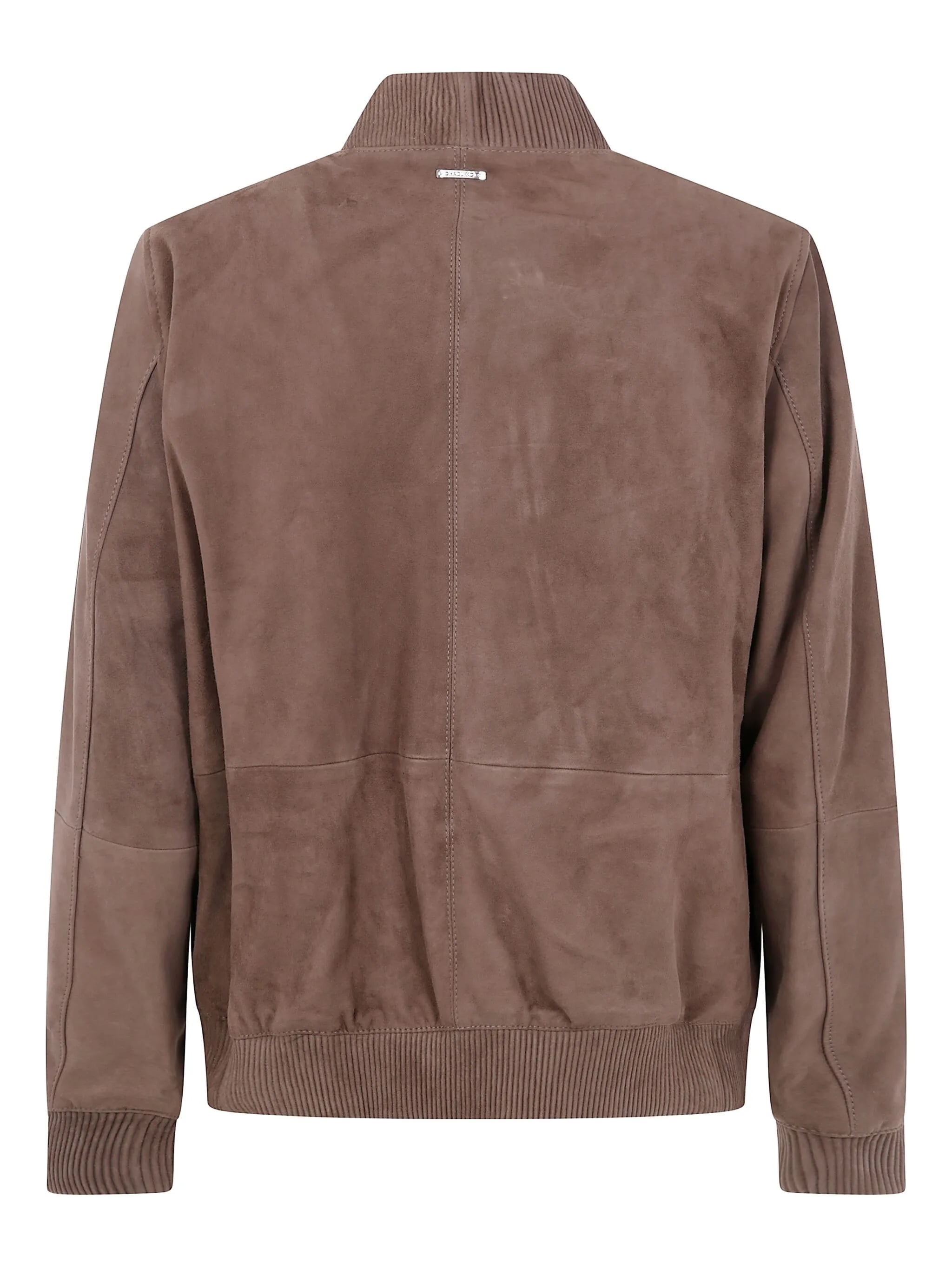 Brown Soft Goat Skin Bomber Jacket