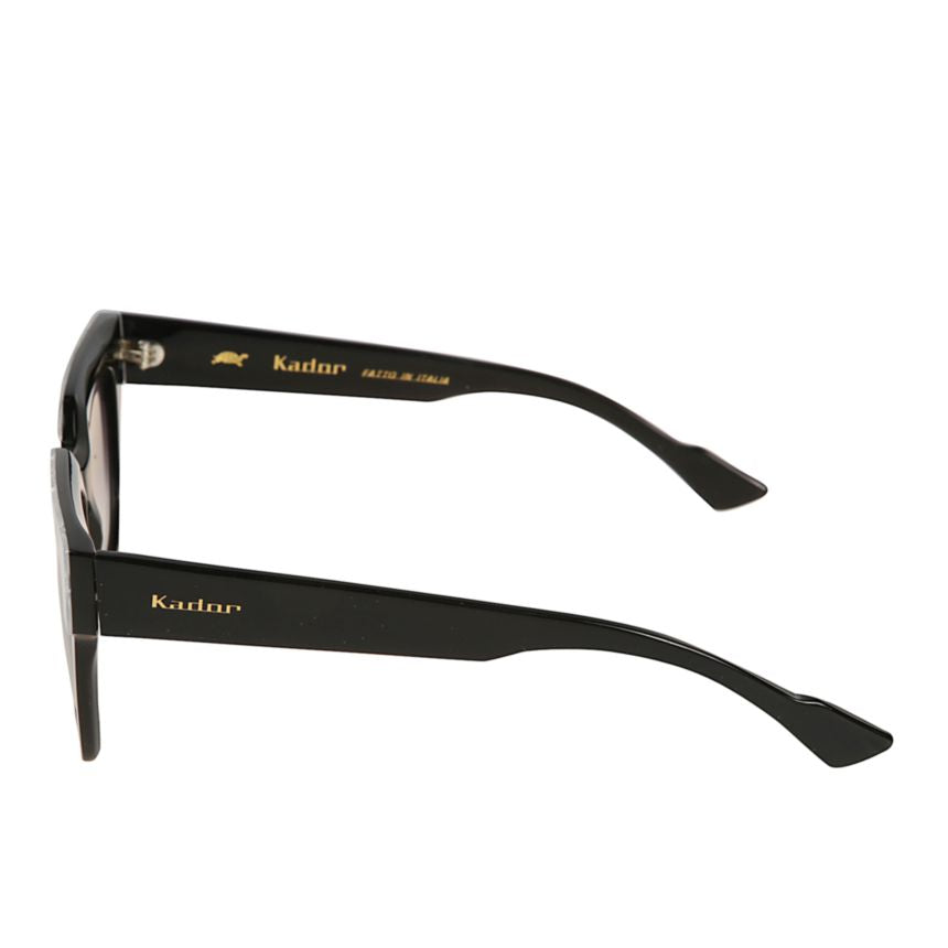 Portofino Bold Square Frame Sunglasses with Textured Silver Accents