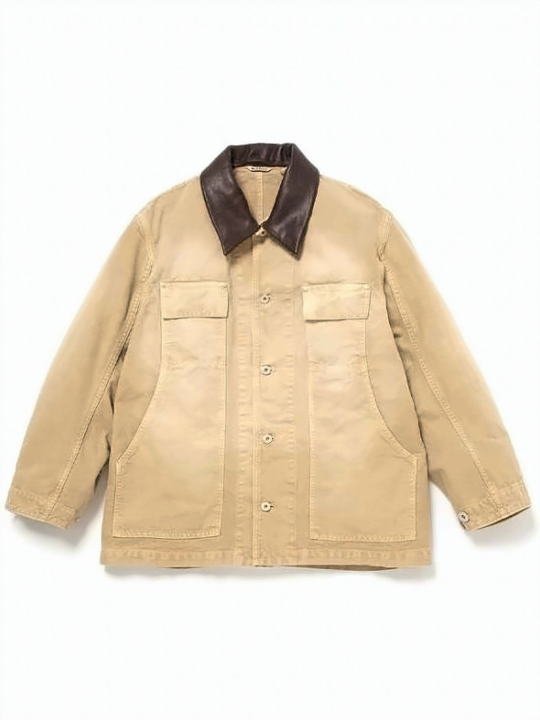 Structured Beige Denim Jacket