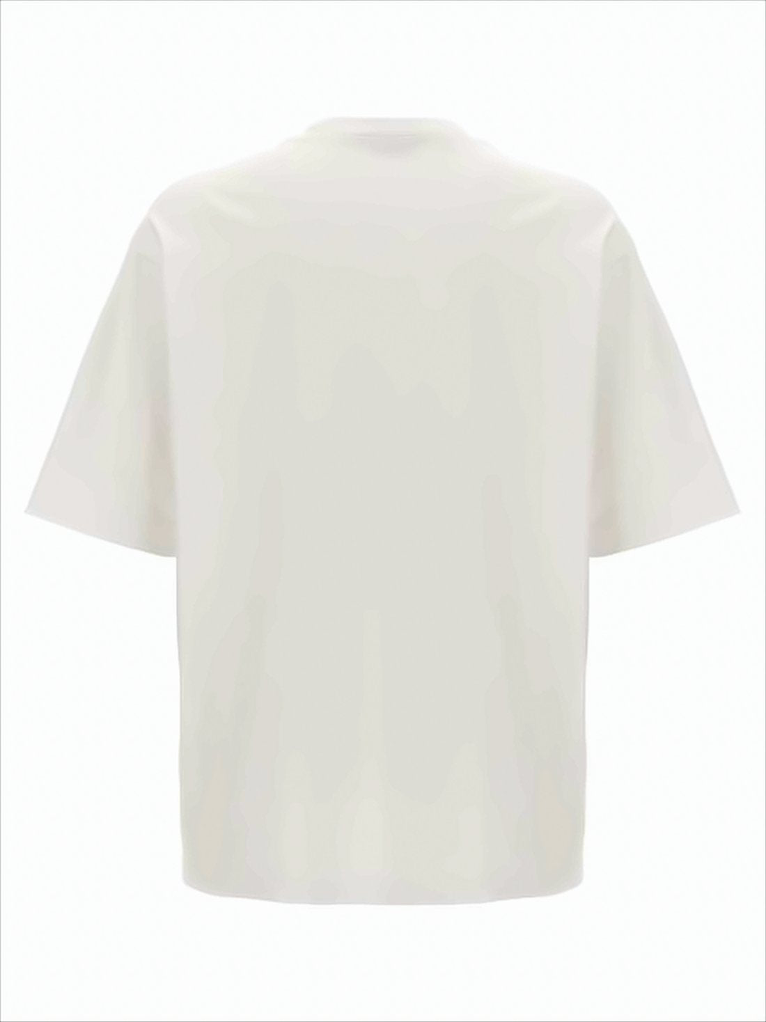 Relaxed Fit Short-Sleeved Crew Neck T-Shirt with Bold Stripe Design