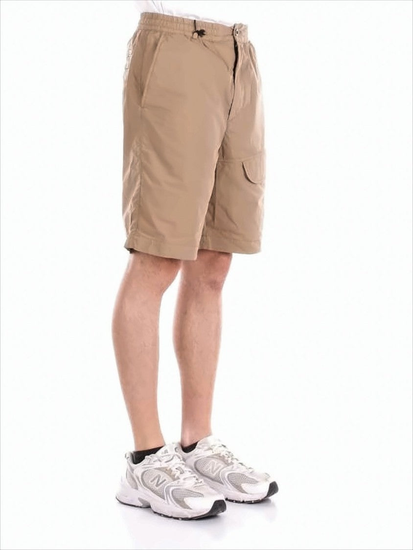Mid-Thigh Length Relaxed Fit Shorts with Functional Pockets