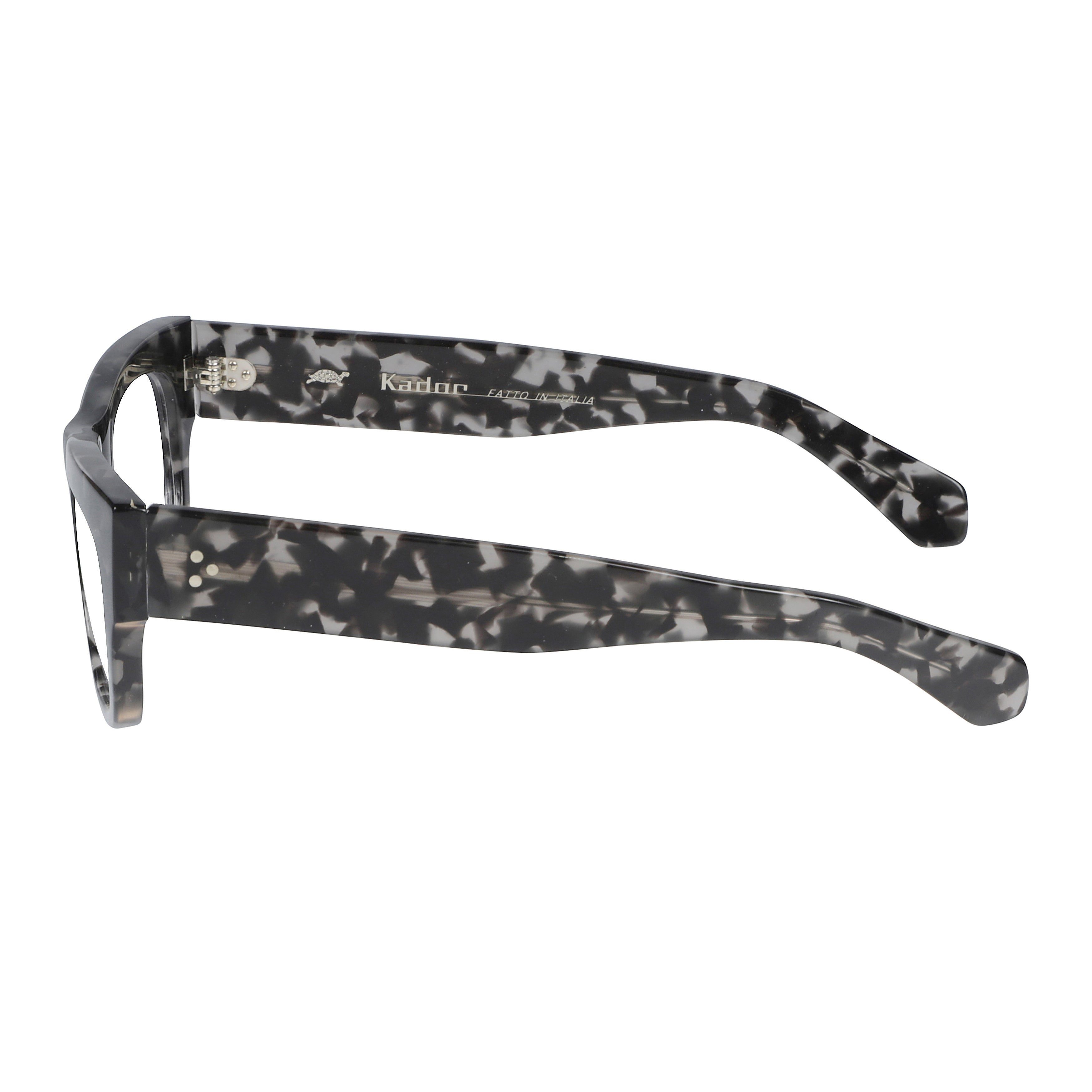 Timeless Rectangular Eyeglasses with Marbled Finish