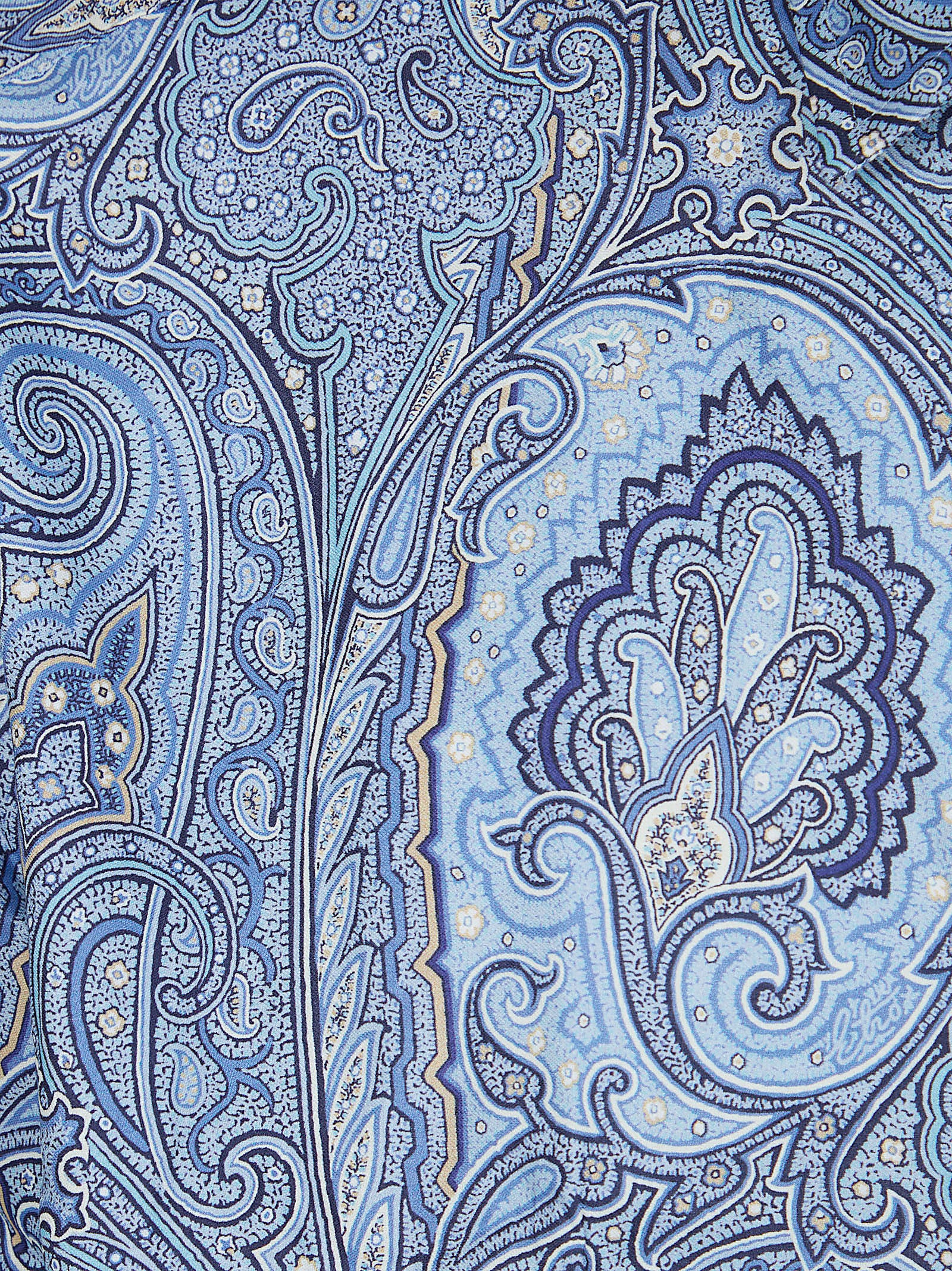 Soft Cotton Satin Regular Fit Paisley Shirt