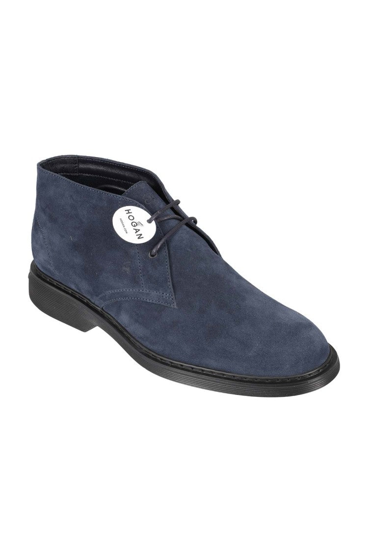 H576 Clark Suede Lace-Up Ankle Boot