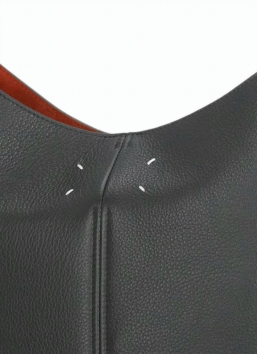 Structured Black Calf Leather Tote Bag