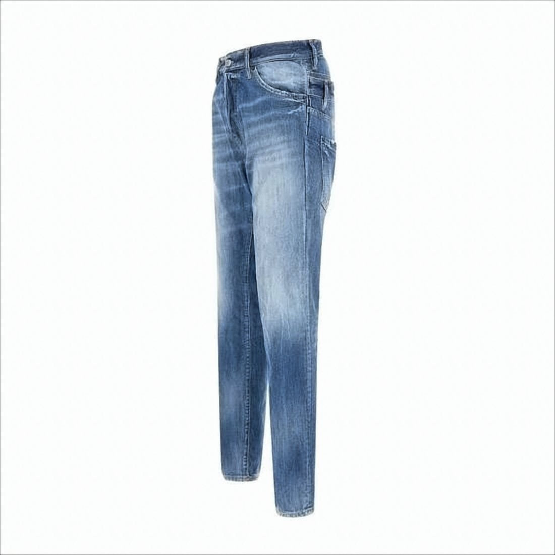 Slim-Fit Distressed Denim Jeans
