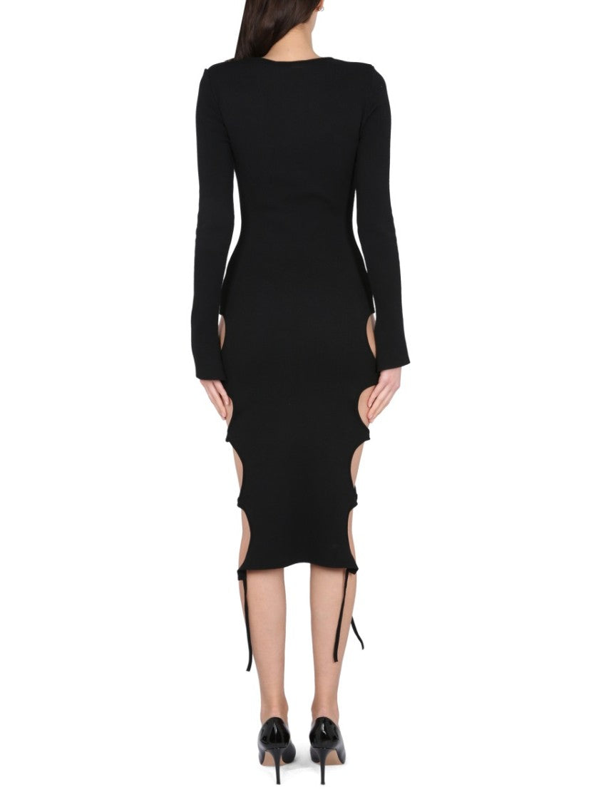 Midi Dress With Cut-Out Details