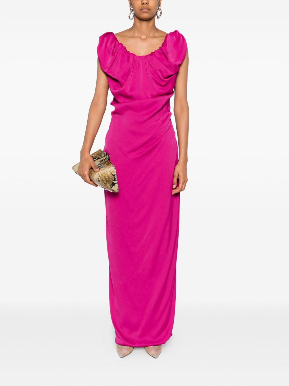 Long Fuchsia Maxi Dress