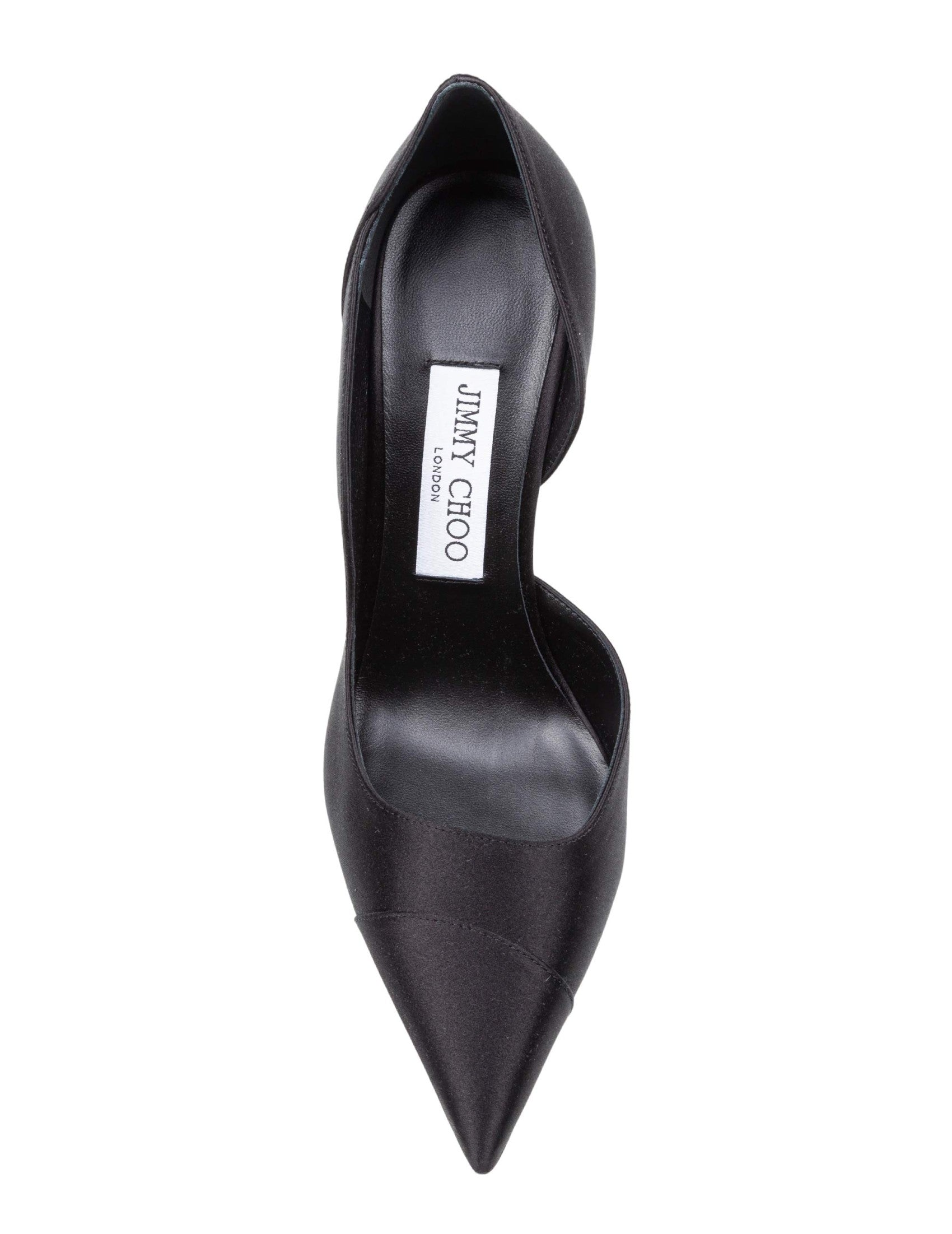 Brigitte 100 Sta Satin Pump, Black