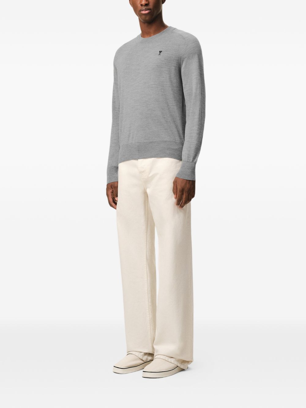 Grey Heather Crew Neck Sweatshirt