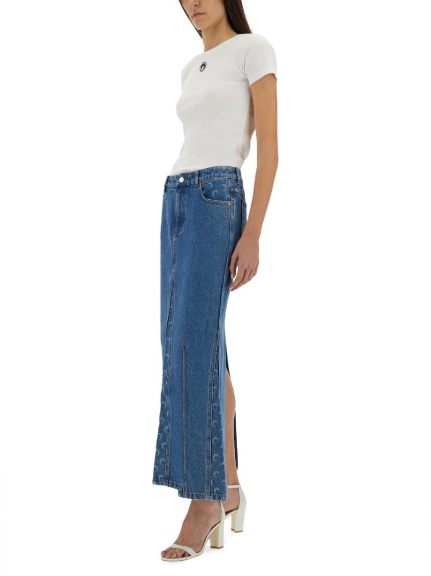 "Moon Laser" Long Skirt
