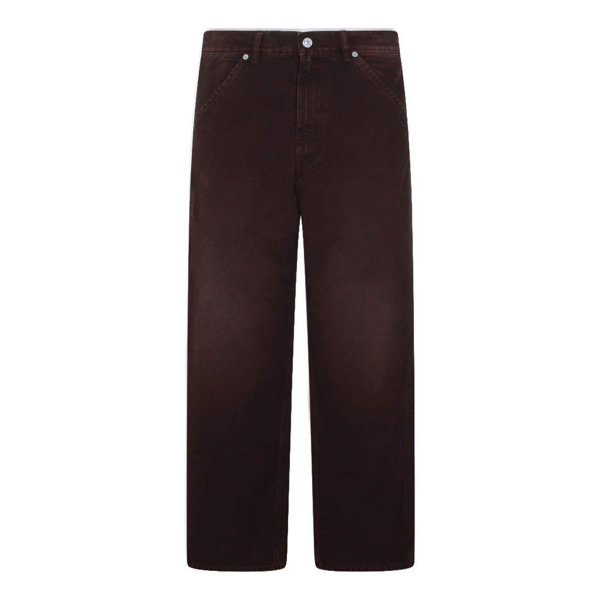 Straight-Leg Trousers with Five-Pocket Design
