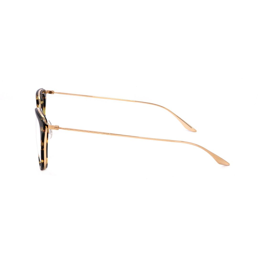 Bp5091 521aj Tortoiseshell Patterned Square Eyeglasses with Gold-tone Temples