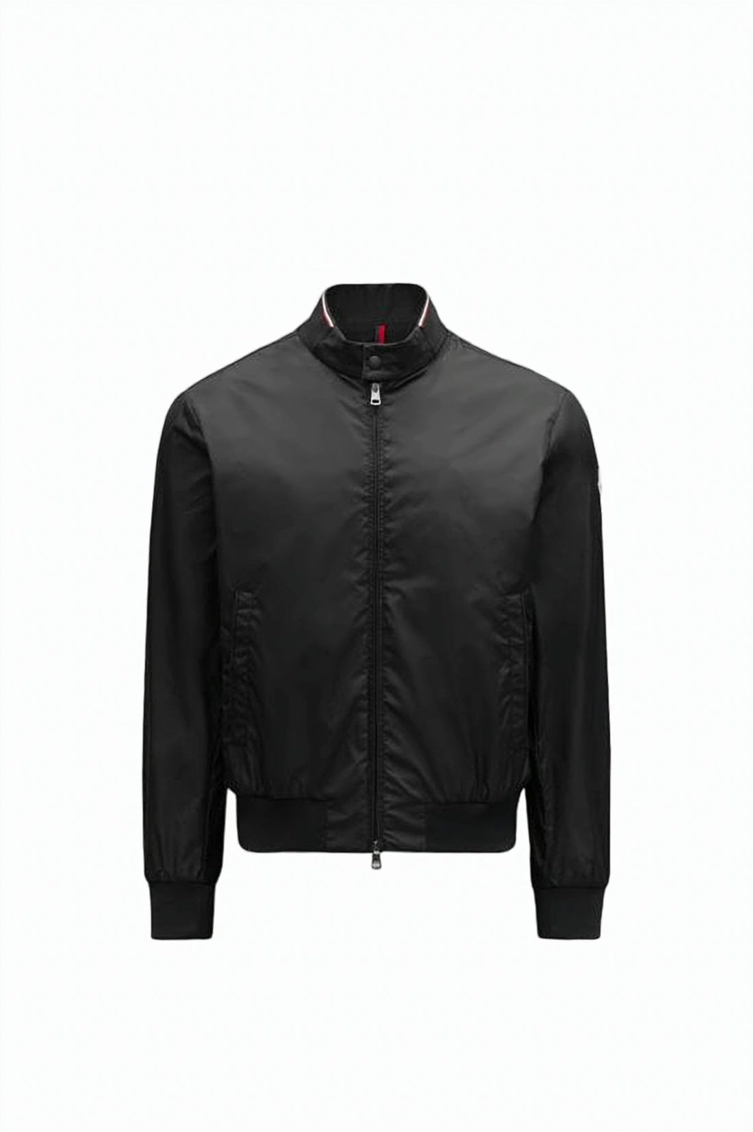 Fitted Black Jacket With Adjustable Waist And Hood