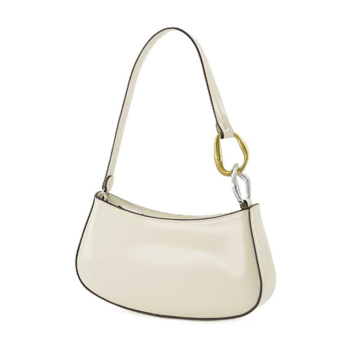 Ollie Hobo Bag - Cream - Leather